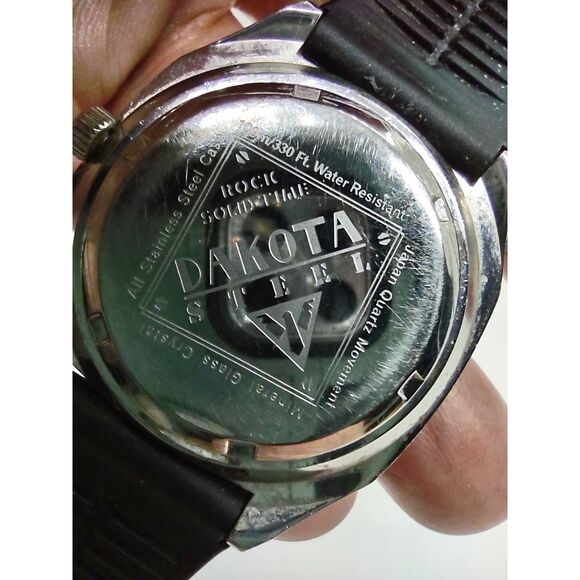 Dakota Steel Rock Solid Time Vintage Date Watch - Picture 9 of 13